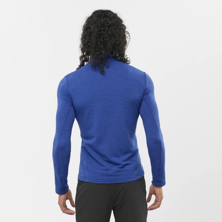 Blue Salomon Outline Half Zip Men's Sweatshirt | PH 51762R